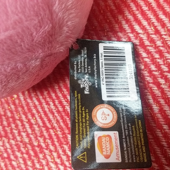 Pink Pac-Man 4 Inch Plush Doll - Picture 9 of 9